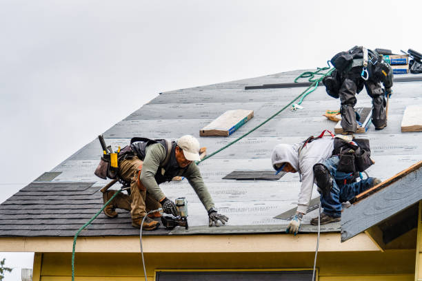 Professional Metal Roofing technician working in Flat, TX